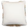 Buy Square Cushion in Boho Bali Style, Cotton & Wool cover + filling - Metsal Multicolour 60201 at MyFaktory
