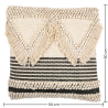 Buy Square Cushion in Boho Bali Style, Cotton & Wool cover + filling - Stara Multicolour 60206 home delivery