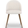 Buy Dining Chair - Upholstered in Bouclé Fabric - Scandinavian - Bennett White 60480 - in the EU