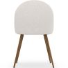 Buy Dining Chair - Upholstered in Bouclé Fabric - Scandinavian - Bennett White 60480 - in the EU