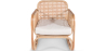 Buy Rattan Armchair with Cushion, Boho Bali Design - Leta White 60300 at MyFaktory