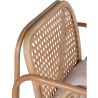 Buy Rattan Armchair with Cushion, Boho Bali Design - Leta White 60300 - in the EU