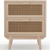 Buy Rattan Bedside Table with Drawers, Boho Bali Style - Wada Natural 60509 - in the EU