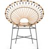 Buy Round Synthetic Rattan Outdoor Chair - Boho Bali Design - Monai Natural 60541 - in the EU