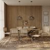 Buy Pack Industrial Wooden Table (220cm) & 8 Rattan Mesh Chairs - Lia Natural 60562 - in the EU