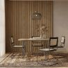Buy Pack Hairpin Dining Table 120x90 & 4 Black Rattan Mesh Chairs - Canvas Black 60584 - in the EU