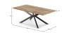 Buy Pack Industrial Wooden Table (200cm) & 8 Rattan Mesh Chairs - Lia Black 60589 at MyFaktory