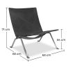 Buy PY22 Lounge Chair - Premium Leather Black 16827 - in the EU