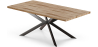 Buy Rectangular Dining Table - Industrial - Wood and Metal - Alise Natural wood 60608 in the Europe