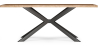 Buy Rectangular Dining Table - Industrial - Wood and Metal - Alise Natural wood 60608 - in the EU