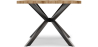 Buy Rectangular Dining Table - Industrial - Wood and Metal - Alise Natural wood 60608 with a guarantee