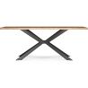 Buy Rectangular Dining Table - Industrial - Wood and Metal - Alise Natural wood 60608 - in the EU