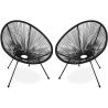 Buy  Pack Acapulco Chair x2 - Black Legs - New edition Black 60611 - in the EU