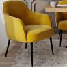 Buy Velvet upholstered Armchair - Jeve Yellow 60548 - in the EU