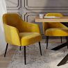 Buy Velvet upholstered Armchair - Jeve Yellow 60548 with a guarantee