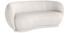 Buy Curved Sofa - 3 Seater - Boucle Fabric - Onda White 60628 at MyFaktory