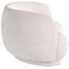 Buy Curved Sofa - 3 Seater - Boucle Fabric - Onda White 60628 home delivery