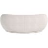 Buy Curved Sofa - 3 Seater - Boucle Fabric - Onda White 60628 - in the EU