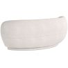 Buy Curved Sofa - 3 Seater - Boucle Fabric - Onda White 60628 with a guarantee