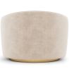 Buy Curved Design Armchair - Upholstered in Velvet - Treya Light grey 60647 in the Europe