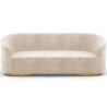 Buy 3/4-Seater Velvet Upholstered Sofa - Treya White 60648 - in the EU