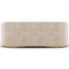 Buy 3/4-Seater Velvet Upholstered Sofa - Treya White 60648 in the Europe