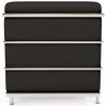 Buy 2-Seater Sofa - Upholstered in Vegan Leather - Bour Black 60658 in the Europe