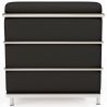 Buy 3-Seater Sofa - Upholstered in Vegan Leather - Bour Black 60659 in the Europe