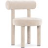 Buy Dining Chair - Upholstered in Velvet - Reece Beige 60708 - in the EU