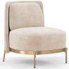 Buy Designer Armchair - Velvet Upholstered - Sabah White 61001 - prices