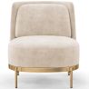Buy Designer Armchair - Velvet Upholstered - Sabah White 61001 - in the EU