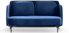 Buy Two-Seater Sofa - Upholstered in Velvet - Hynu Dark blue 61002 - in the EU