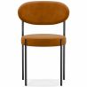 Buy Dining Chair - Upholstered in Velvet - Black Metal - Martha Mustard 61003 - in the EU