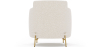 Buy Designer Armchair - Upholstered in Bouclé Fabric - Hynu White 61017 home delivery