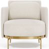Buy Designer Armchair - Upholstered in Bouclé Fabric - Hynu White 61017 - in the EU