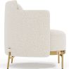 Buy Designer Armchair - Upholstered in Bouclé Fabric - Hynu White 61017 in the Europe