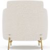 Buy Designer Armchair - Upholstered in Bouclé Fabric - Hynu White 61017 home delivery