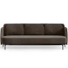 Buy Three-seat Sofa - Velvet Upholstery - Balga Taupe 61026 - in the EU