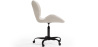 Buy Office chair upholstered in Bouclé fabric - Winka Black Frame White 61055 in the Europe