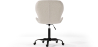 Buy Office chair upholstered in Bouclé fabric - Winka Black Frame White 61055 home delivery