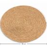 Buy Round Jute Rug - Boho Bali - 180 CM - Nisha Natural 61073 in the Europe