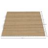 Buy Rectangular Jute Rug - Boho Bali - 150x200 CM - Latika Natural 61076 with a guarantee