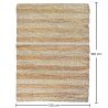 Buy Rectangular Jute Rug - Boho Bali - 120x150 CM - Selfa Natural 61078 home delivery