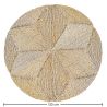 Buy Round Jute Rug - Boho Bali - 120 CM - Ubba Natural 61081 with a guarantee
