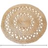 Buy Round Jute Rug - Boho Bali - 100 CM - Nylah Natural 61083 in the Europe