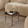 Buy Black Marble Coffee Table - 50cm Diameter - Louy Black 61093 in the Europe