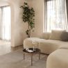 Buy Black Marble Coffee Table - 50cm Diameter - Louy Black 61093 - prices