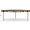 Buy Black Marble Coffee Table - 90cm Diameter - Louy Black 61094 - in the EU