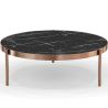 Buy Black Marble Coffee Table - 90cm Diameter - Louy Black 61094 - in the EU