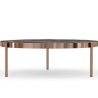 Buy Black Marble Coffee Table - 90cm Diameter - Louy Black 61094 with a guarantee